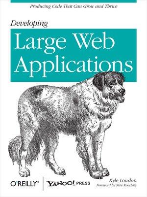 cover image of Developing Large Web Applications